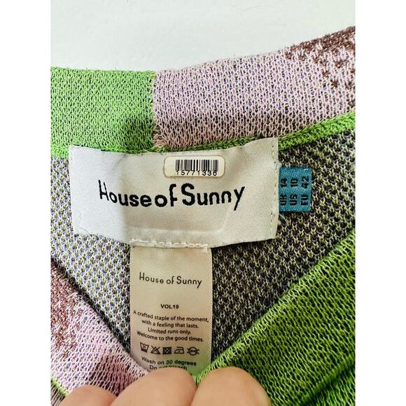 HOUSE OF SUNNY She’s Electric Multicolored Festival Pull-On Pants Size US 10 - Picture 10 of 11